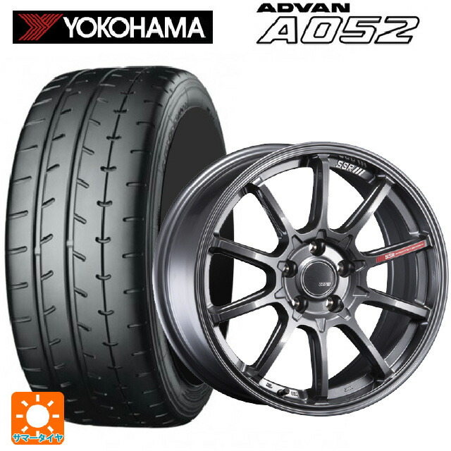 245/40R18 97Y XL ヨコハマ アドバン A052 正規品 タナベ SSR GT V05 グラファイトガンメタ 18-7.5J 国産車用 サマータイヤホイール4本セット
