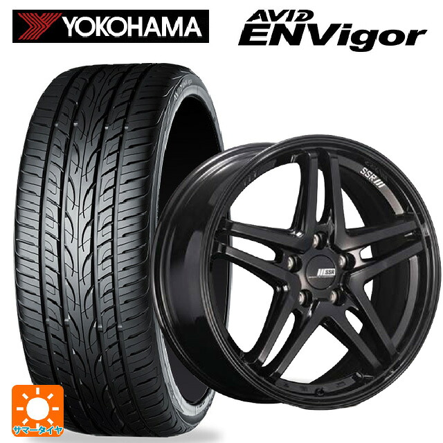 235/50R18 101W ヨコハマ エービット エンビガー S321 タナベ SSR GT V06 グロスブラック 18-7.5J 国産車用 サマータイヤホイール4本セット