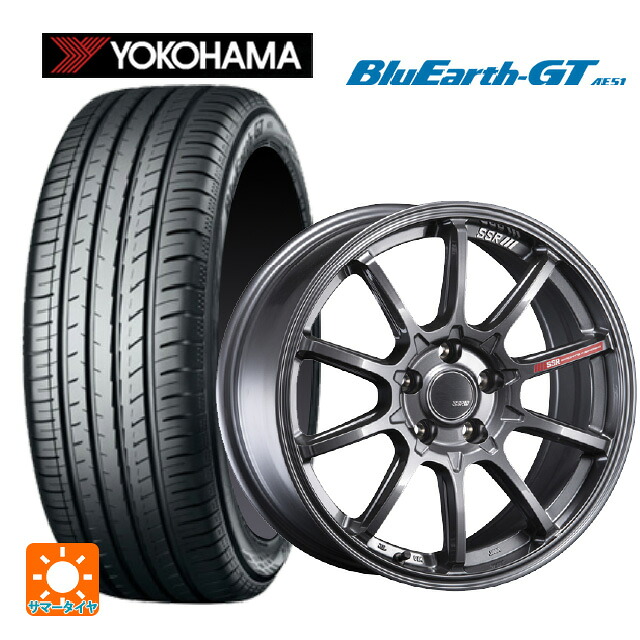 235/45R18 94W ヨコハマ ブルーアースGT AE51 タナベ SSR GT V05 グラファイトガンメタ 18-8J 国産車用 サマータイヤホイール4本セット
