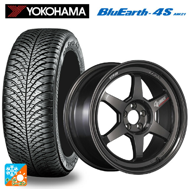 225/50R18 99W XL ヨコハマ ブルーアース4S AW21 # タナベ SSR GT X05 DR エディション プリズムダークガンメタ 18-7.5J 国産車用 オールシーズンタイヤホイール4本セット