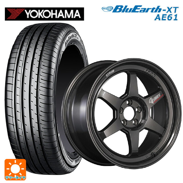 ニッサン リーフ(ZE2)用 215/55R18 99V XL ヨコハマ ブルーアースXT AE61 タナベ SSR GT X05 DR エディション プリズムダークガンメタ 新品サマータイヤホイール 4本セット｜タイヤホイール専門店コニシタイヤ