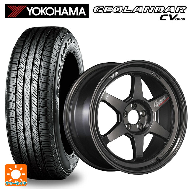 225/55R19 99V ヨコハマ ジオランダー CV G058 正規品 タナベ SSR GT X05 DR エディション プリズムダークガンメタ 19-8.5J 国産車用 サマータイヤホイール4本セット｜タイヤホイール専門店コニシタイヤ