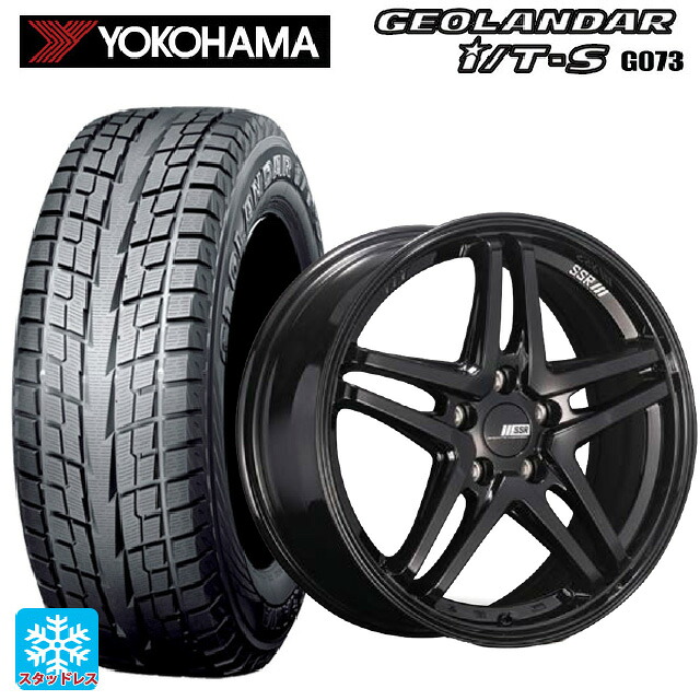 2025年製 215/60R17 96Q ヨコハマ ジオランダー ITS G073 正規品 タナベ SSR GT V06 グロスブラック 17-7J 国産車用 スタッドレスタイヤホイール4本セット