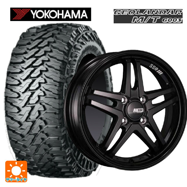 2024年製 225/65R17 107/103Q ヨコハマ ジオランダー M/T G003 正規品 # タナベ SSR GT V06 グロスブラック 17-7J 国産車用 サマータイヤホイール4本セット｜タイヤホイール専門店コニシタイヤ