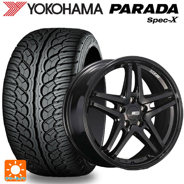 トヨタ bZ4X(11/15系)用 235/60R18 103V ヨコハマ パラダ PA02 タナベ SSR GT V06 グロスブラック 新品サマータイヤホイール 4本セット