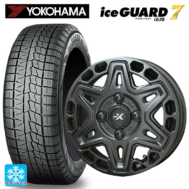165/65R15 81Q ヨコハマ アイスガード7(IG70) 共豊 PPX MK6 ステルスグレーメタリック 15-4.5J 国産車用 スタッドレスタイヤホイール4本セット
