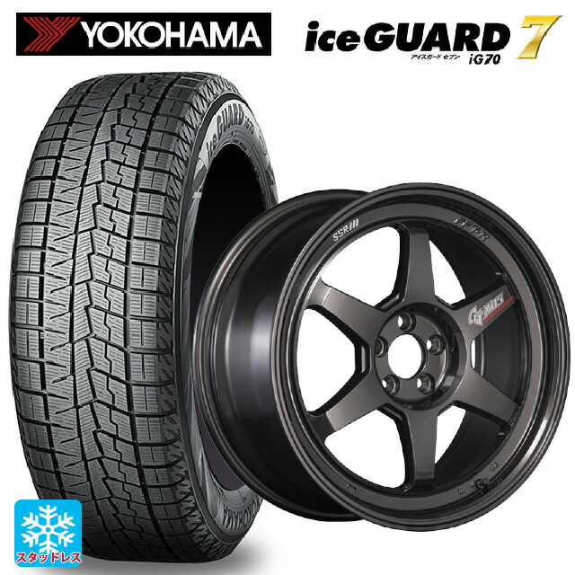 215/50R18 92Q ヨコハマ アイスガード7(IG70) # タナベ SSR GT X05 DR エディション プリズムダークガンメタ 18-7.5J 国産車用 スタッドレスタイヤホイール4本セット