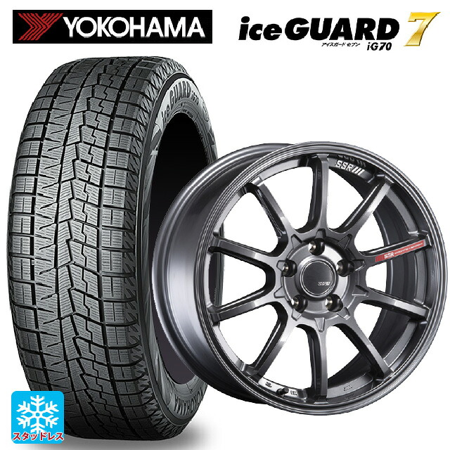 195/65R16 92Q ヨコハマ アイスガード7(IG70) # タナベ SSR GT V05 グラファイトガンメタ 16-6J 国産車用 スタッドレスタイヤホイール4本セット｜タイヤホイール専門店コニシタイヤ