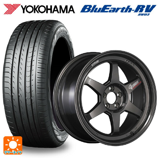 245/45R19 102W XL ヨコハマ ブルーアース RV03 タナベ SSR GT X05 DR エディション プリズムダークガンメタ 19-8.5J 国産車用 サマータイヤホイール4本セット|タイヤホイール専門店コニシタイヤ