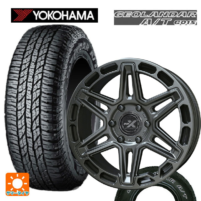 225/75R16 115/112R ヨコハマ ジオランダー A/T G015 ホワイトレター 正規品 共豊 PPX MK6 ステルスグレーメタリック 16-7J 国産車用 サマータイヤホイール4本セット