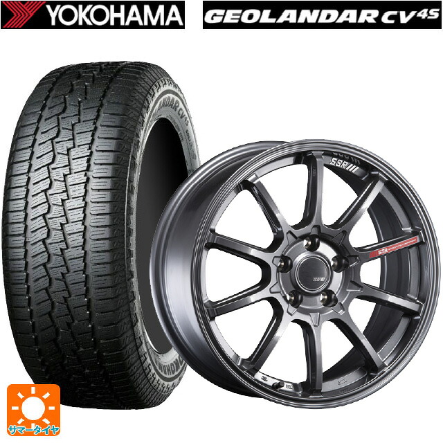 195/65R16 92H ヨコハマ ジオランダー CV G058 正規品 タナベ SSR GT V05 グラファイトガンメタ 16-6J 国産車用 サマータイヤホイール4本セット