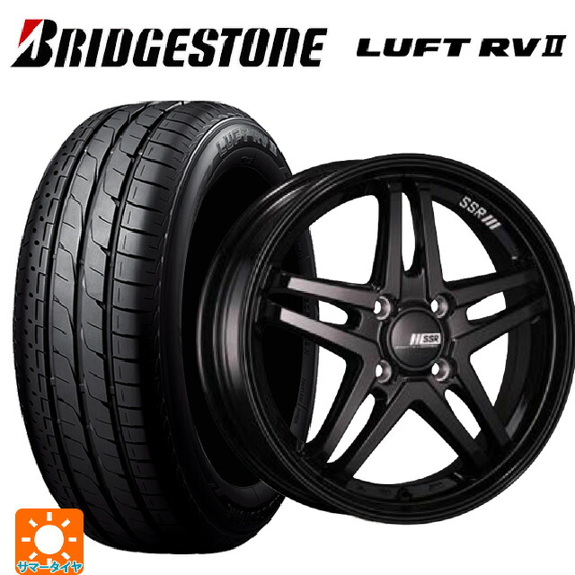 225/55R17 97W ブリヂストン ルフトRV2(日本製) 正規品 # タナベ SSR GT V06 グロスブラック 17-7J 国産車用 サマータイヤホイール4本セット｜タイヤホイール専門店コニシタイヤ
