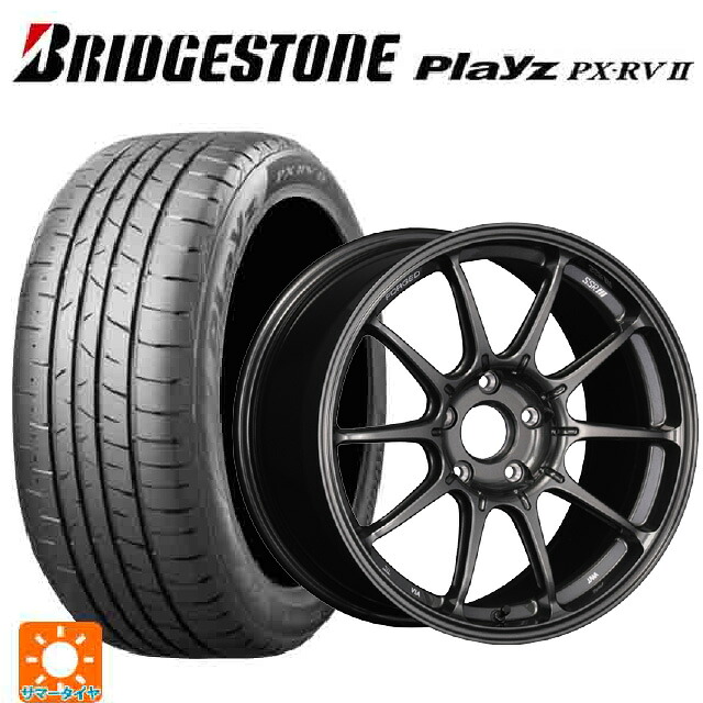 235/55R18 100V ブリヂストン プレイズ PX-RV2 正規品 タナベ SSR GT X01 フォージド GT ガンメタ 18-8.5J 国産車用 サマータイヤホイール4本セット