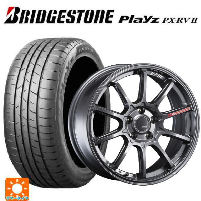 2023年製 245/40R19 98W XL ブリヂストン プレイズ PX-RV2 正規品 # タナベ SSR GT V05 グラファイトガンメタ 19-8J 国産車用 サマータイヤホイール4本セット