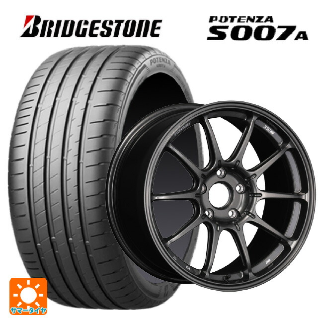 225/40R18 92Y XL ブリヂストン ポテンザ S007A 正規品 タナベ SSR GT X01 フォージド GT ガンメタ 18-8.5J 国産車用 サマータイヤホイール4本セット