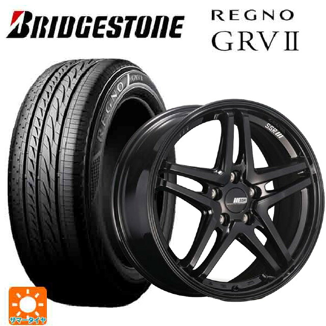 2024年製 245/45R18 100W XL ブリヂストン レグノ GRV2 正規品 タナベ SSR GT V06 グロスブラック 18-7.5J 国産車用 サマータイヤホイール4本セット
