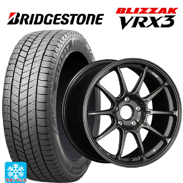 245/40R18 93Q ブリヂストン ブリザック VRX3 正規品 # タナベ SSR GT X01 フォージド GT ガンメタ 18-8.5J 国産車用 スタッドレスタイヤホイール4本セット｜タイヤホイール専門店コニシタイヤ