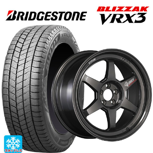 2025年製 235/65R18 106Q ブリヂストン ブリザック VRX3 正規品 # タナベ SSR GT X05 DR エディション プリズムダークガンメタ 18-8.5J 国産車用 スタッドレスタイヤホイール4本セット