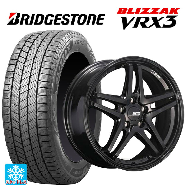 225/65R17 102Q ブリヂストン ブリザック VRX3 正規品 # タナベ SSR GT V06 グロスブラック 17-7J 国産車用 スタッドレスタイヤホイール4本セット