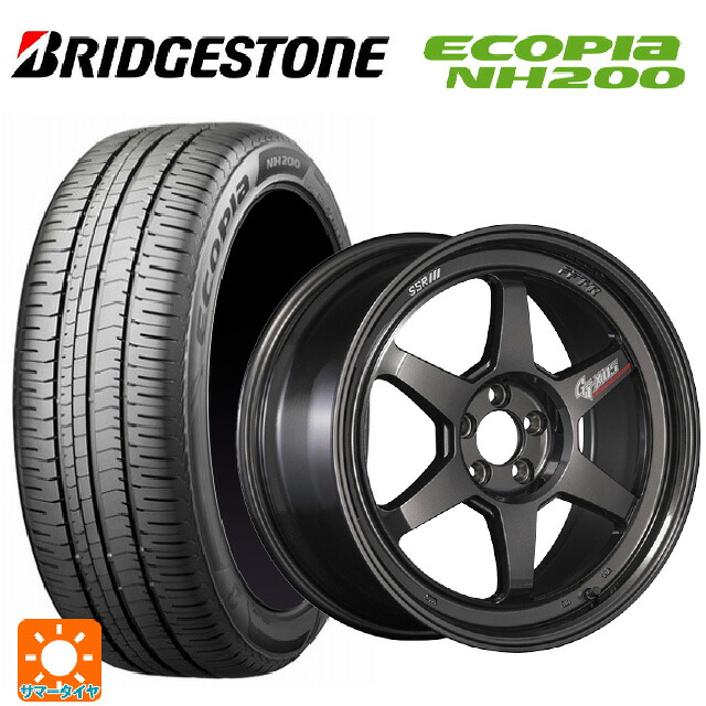 225/45R18 95W XL ブリヂストン エコピア NH200 正規品 タナベ SSR GT X05 DR エディション プリズムダークガンメタ 18-7.5J 国産車用 サマータイヤホイール4本セット|タイヤホイール専門店コニシタイヤ