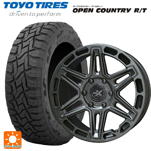 215/70R16 100Q トーヨー オープンカントリー RT ブラックレター 共豊 PPX MK6 ステルスグレーメタリック 16-7J 国産車用 サマータイヤホイール4本セット