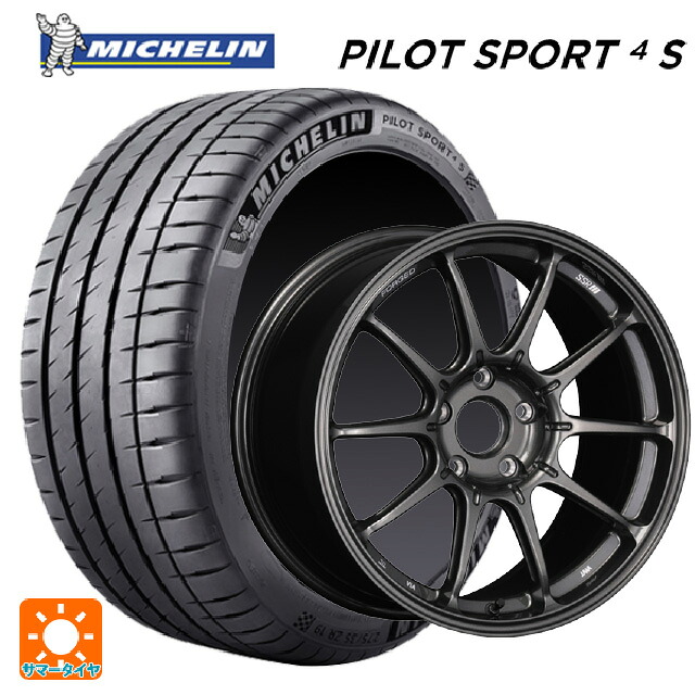 ホンダ シビック タイプR(FL5)用 265/35R18 97Y XL ミシュラン 正規品 パイロットスポーツ4S タナベ SSR GT X01 フォージド GT ガンメタ 新品サマータイヤホイール 4本セット|タイヤホイール専門店コニシタイヤ