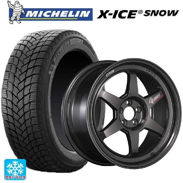245/50R18 104H XL ミシュラン 正規品 エックスアイス スノー タナベ SSR GT X05 DR エディション プリズムダークガンメタ 18-8.5J 国産車用 スタッドレスタイヤホイール4本セット