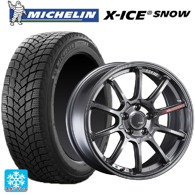 185/60R16 86H ミシュラン エックスアイス スノー 正規品 タナベ SSR GT V05 グラファイトガンメタ 16-6J 国産車用 スタッドレスタイヤホイール4本セット