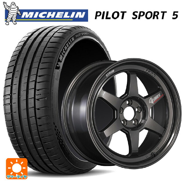 225/45R18 95Y XL ミシュラン 正規品 パイロットスポーツ5 # タナベ SSR GT X05 DR エディション プリズムダークガンメタ 18-7.5J 国産車用 サマータイヤホイール4本セット|タイヤホイール専門店コニシタイヤ