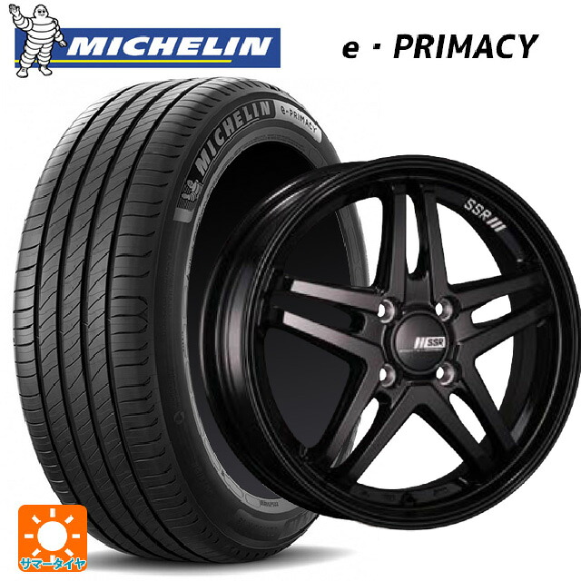 165/55R15 79V XL ミシュラン Eプライマシー 正規品 タナベ SSR GT V06 グロスブラック 15-4.5J 国産車用 サマータイヤホイール4本セット