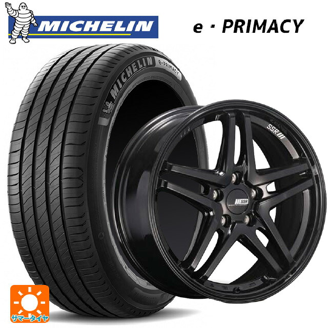 225/55R18 98V ミシュラン 正規品 Eプライマシー タナベ SSR GT V06 グロスブラック 18-7.5J 国産車用 サマータイヤホイール4本セット|タイヤホイール専門店コニシタイヤ