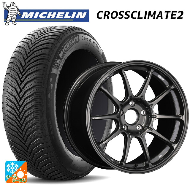 2024年製 225/60R18 104W XL ミシュラン クロスクライメイト2 正規品 タナベ SSR GT X01 フォージド GT ガンメタ 18-8.5J 国産車用 オールシーズンタイヤホイール4本セット
