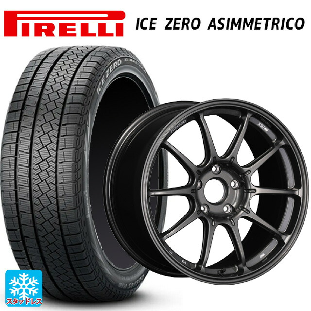 235/45R18 98H XL ピレリ アイスゼロ アシンメトリコ 正規品 タナベ SSR GT X01 フォージド GT ガンメタ 18-8.5J 国産車用 スタッドレスタイヤホイール4本セット|タイヤホイール専門店コニシタイヤ