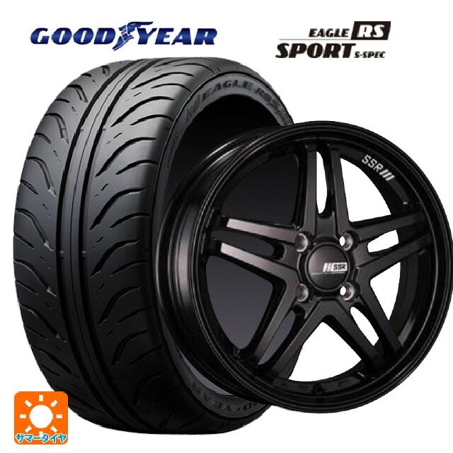 235/45R17 93W グッドイヤー イーグル RS スポーツ S-スペック タナベ SSR GT V06 グロスブラック 17-7J 国産車用 サマータイヤホイール4本セット