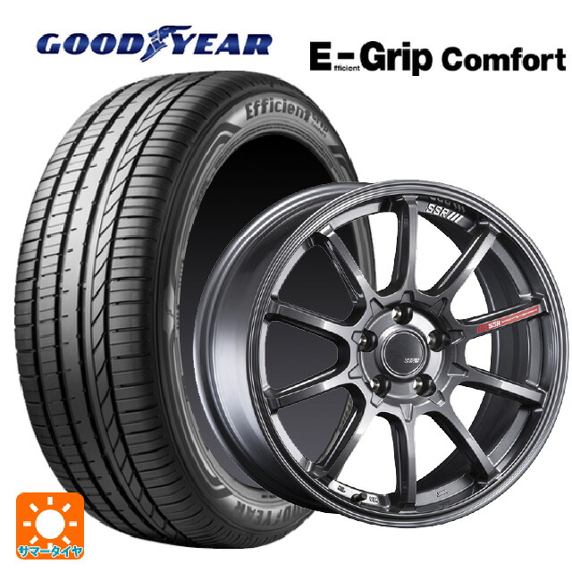 195/45R17 81W グッドイヤー エフィシェントグリップ コンフォート タナベ SSR GT V05 グラファイトガンメタ 17-7J 国産車用 サマータイヤホイール4本セット｜タイヤホイール専門店コニシタイヤ 106,205円