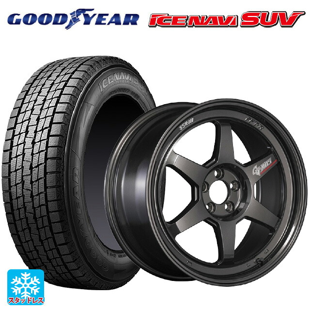2025年製 215/50R18 92Q グッドイヤー アイスナビ SUV # タナベ SSR GT X05 DR エディション プリズムダークガンメタ 18-7.5J 国産車用 スタッドレスタイヤホイール4本セット