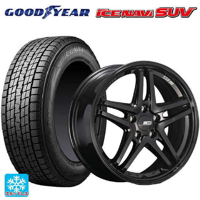 2025年製 235/60R18 107Q XL グッドイヤー アイスナビ SUV タナベ SSR GT V06 グロスブラック 18-8J 国産車用 スタッドレスタイヤホイール4本セット