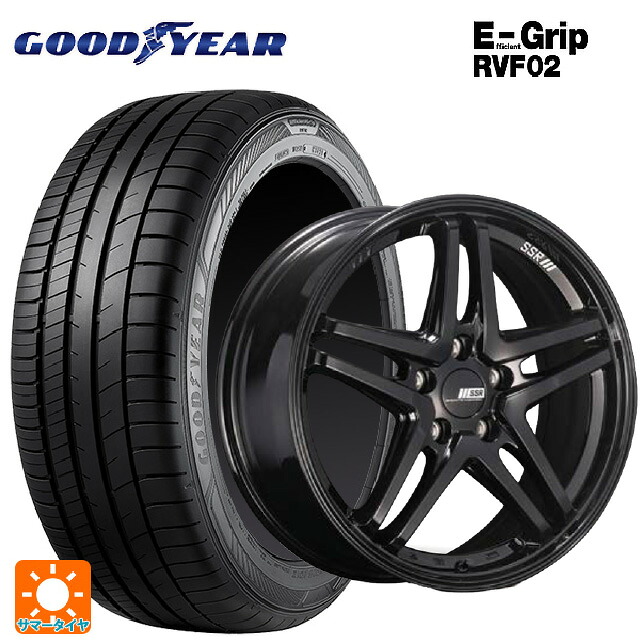 205/50R17 93V XL グッドイヤー エフィシェントグリップ RVF02 タナベ SSR GT V06 グロスブラック 17-7J 国産車用 サマータイヤホイール4本セット｜タイヤホイール専門店コニシタイヤ