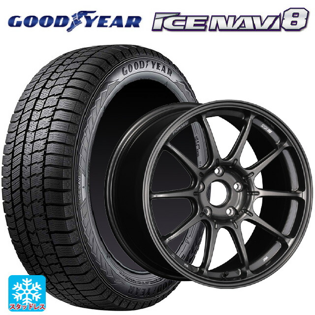 225/55R18 98Q グッドイヤー アイスナビ8 # タナベ SSR GT X01 フォージド GT ガンメタ 18-8.5J 国産車用 スタッドレスタイヤホイール4本セット