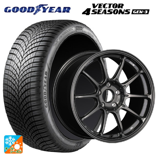 245/45R19 102W XL グッドイヤー ベクター4シーズンズ ジェン3 タナベ SSR GT X01 フォージド GT ガンメタ 19-9.5J 国産車用 オールシーズンタイヤホイール4本セット 238,740円