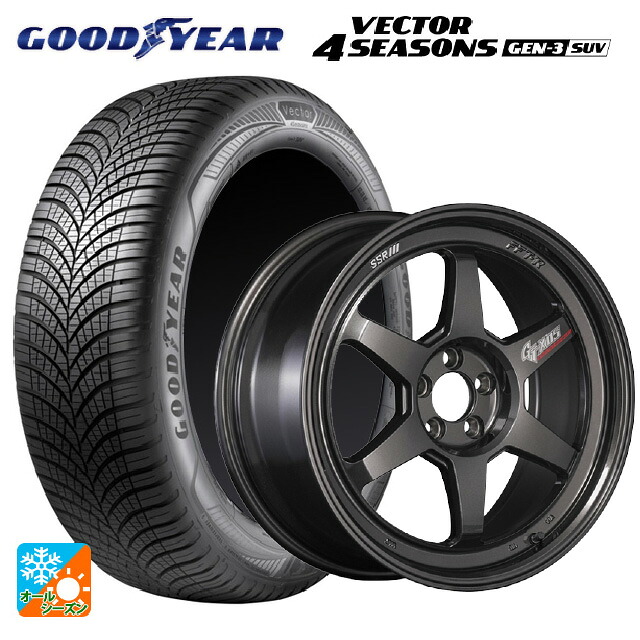 235/60R18 107W XL グッドイヤー ベクター4シーズンズ ジェン3 SUV タナベ SSR GT X05 DR エディション プリズムダークガンメタ 18-8.5J 国産車用 オールシーズンタイヤホイール4本セット