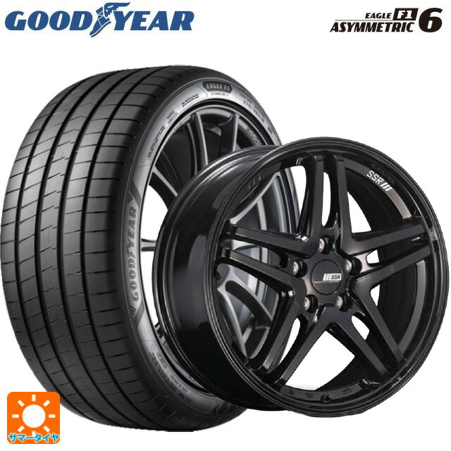 205/45R17 88Y XL グッドイヤー イーグル F1 アシメトリック6 タナベ SSR GT V06 グロスブラック 17-7J 国産車用 サマータイヤホイール4本セット