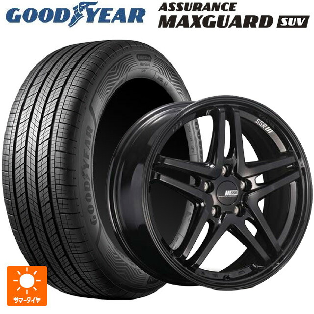 235/60R18 107W XL グッドイヤー アシュアランス マックスガード SUV タナベ SSR GT V06 グロスブラック 18-7.5J 国産車用 サマータイヤホイール4本セット 117,065円