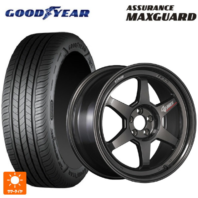 225/45R19 96Y XL グッドイヤー アシュアランス マックスガード タナベ SSR GT X05 DR エディション プリズムダークガンメタ 19-8.5J 国産車用 サマータイヤホイール4本セット|タイヤホイール専門店コニシタイヤ