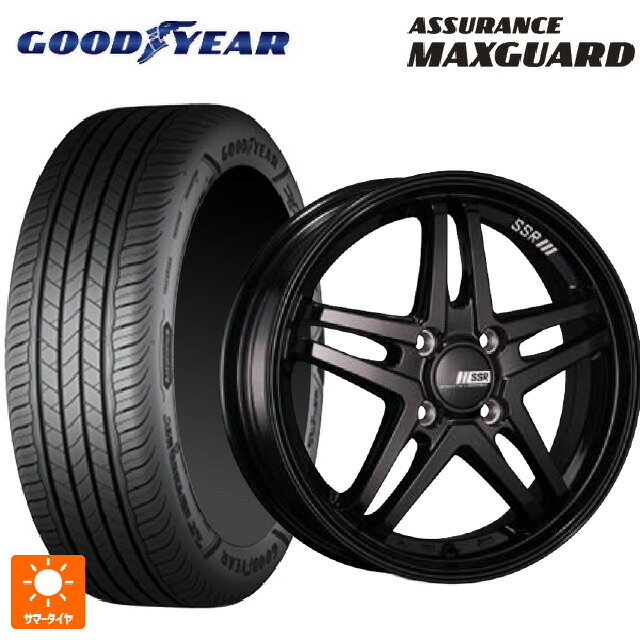 225/55R17 97V グッドイヤー アシュアランス マックスガード タナベ SSR GT V06 グロスブラック 17-7J 国産車用 サマータイヤホイール4本セット｜タイヤホイール専門店コニシタイヤ