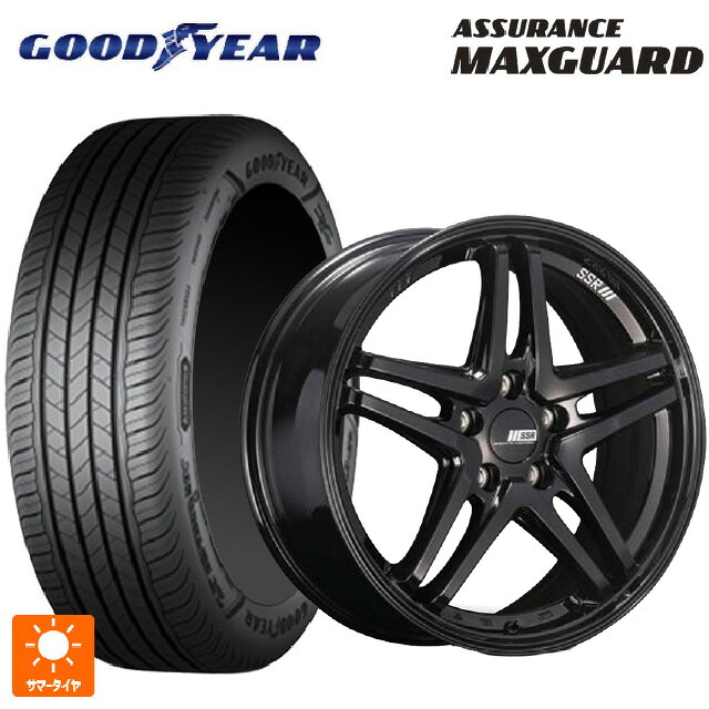 245/40R18 93W グッドイヤー アシュアランス マックスガード タナベ SSR GT V06 グロスブラック 18-8J 国産車用 サマータイヤホイール4本セット｜タイヤホイール専門店コニシタイヤ