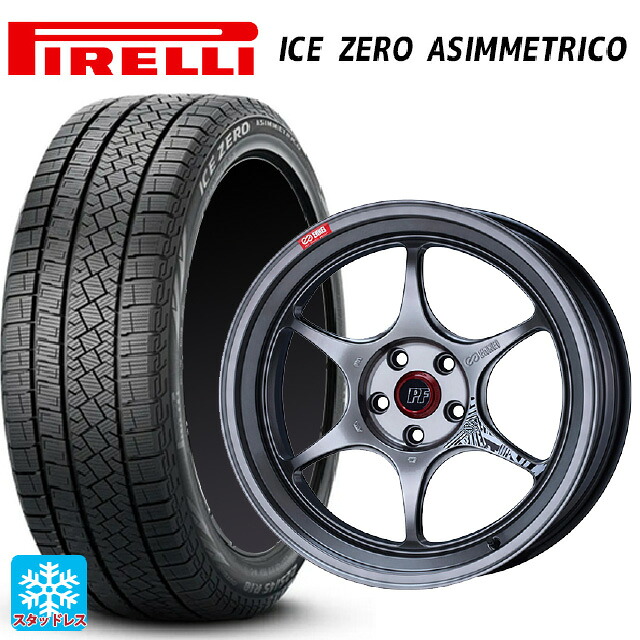 225/55R19 103H XL ピレリ アイスゼロ アシンメトリコ 正規品 # エンケイ パフォーマンスライン PF06 ハイパーシルバー 19-8.5J 国産車用 スタッドレスタイヤホイール4本セット｜タイヤホイール専門店コニシタイヤ