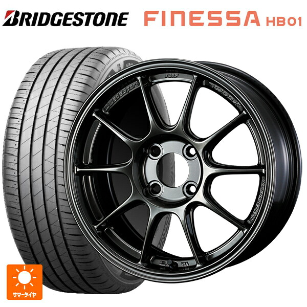 215/60R16 95H ブリヂストン フィネッサ HB01 正規品 # ウェッズ ウェッズスポーツ TC105X EJ-TITAN 16-7J 国産車用 サマータイヤホイール4本セット