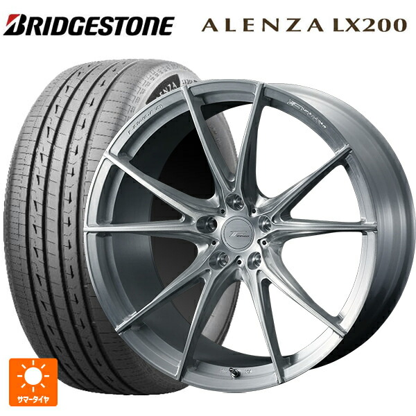 235/55R19 105W XL ブリヂストン アレンザLX200 正規品 # ウェッズ エフゼロ FZ-2 BRUSHED 19-8J 国産車用 サマータイヤホイール4本セット