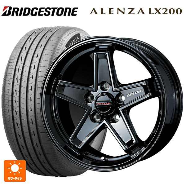 215/70R16 100H ブリヂストン アレンザLX200 正規品 # ウェッズ キーラー タクティクス グロスブラック 16-7J 国産車用 サマータイヤホイール4本セット